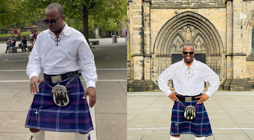MC Jessy's Scottish Outfit Ignites Mixed Reactions